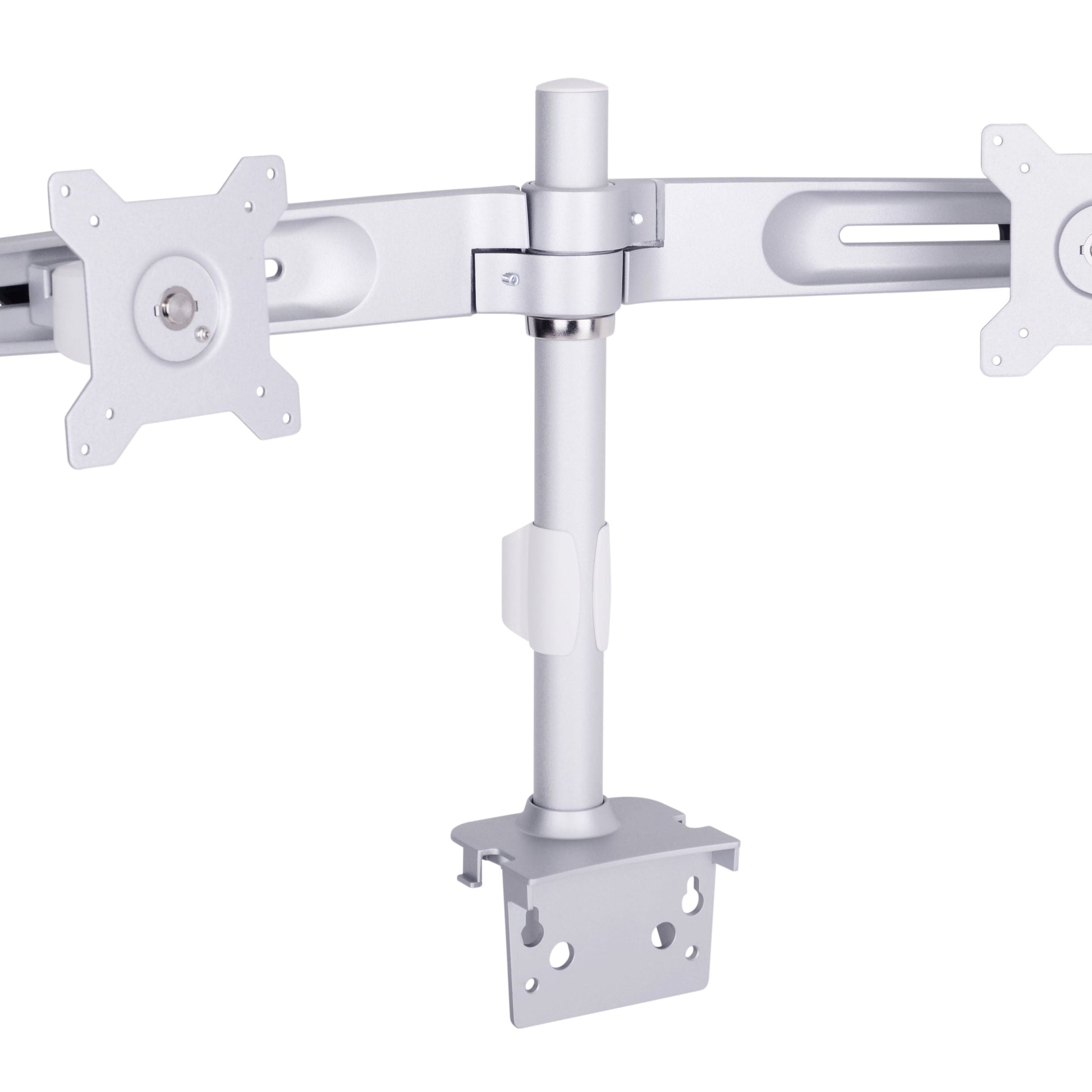 Light Gray Multibrackets M Workstation Dual Arm DT