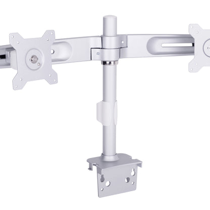 Light Gray Multibrackets M Workstation Dual Arm DT