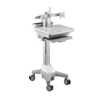 Gray Multibrackets M Workstation Dual Arm DT