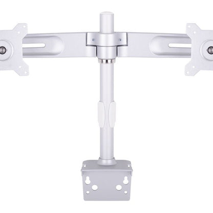 Light Gray Multibrackets M Workstation Dual Arm DT