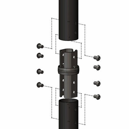 Dark Slate Gray Multibrackets M Pro Series - Internal Pole Joiner