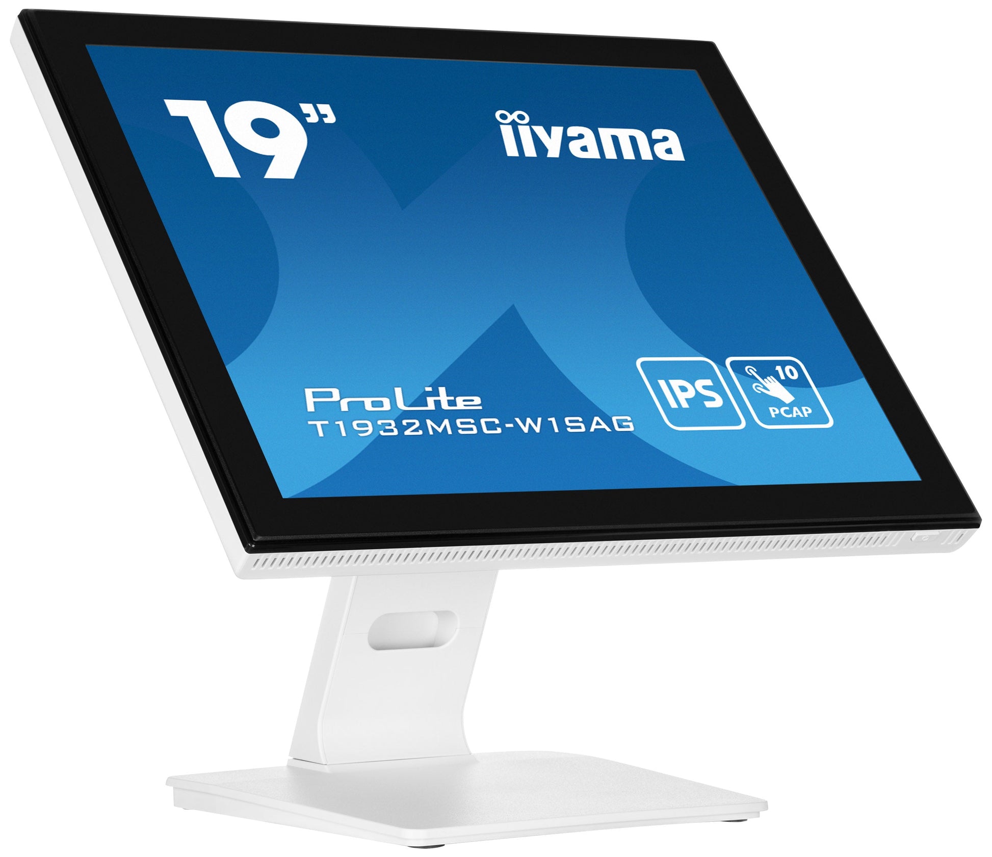 Steel Blue iiyama ProLite T1932MSC-W1SAG 19" 10pt Capactive IP Touchscreen in White