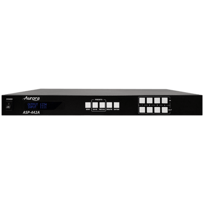 Black Aurora Multimedia ASP-442A 4x4 HDMI 2.0A Matrix 4K60Hz UHD