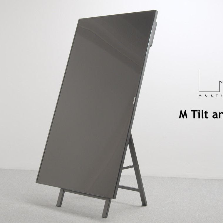 Light Gray Multibrackets M Tilt and Roll Easel