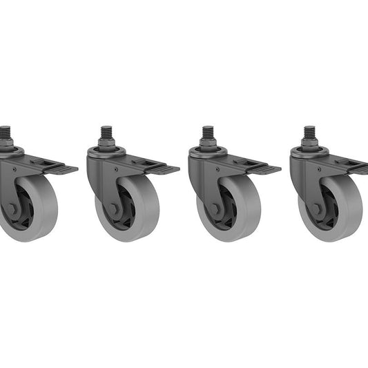 Dim Gray Multibrackets M Wheelpack Basic 150/180 4 pcs