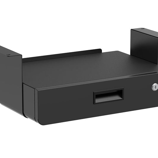 Dark Slate Gray Multibrackets M Under Desk Drawer Lockable Black with Shelf