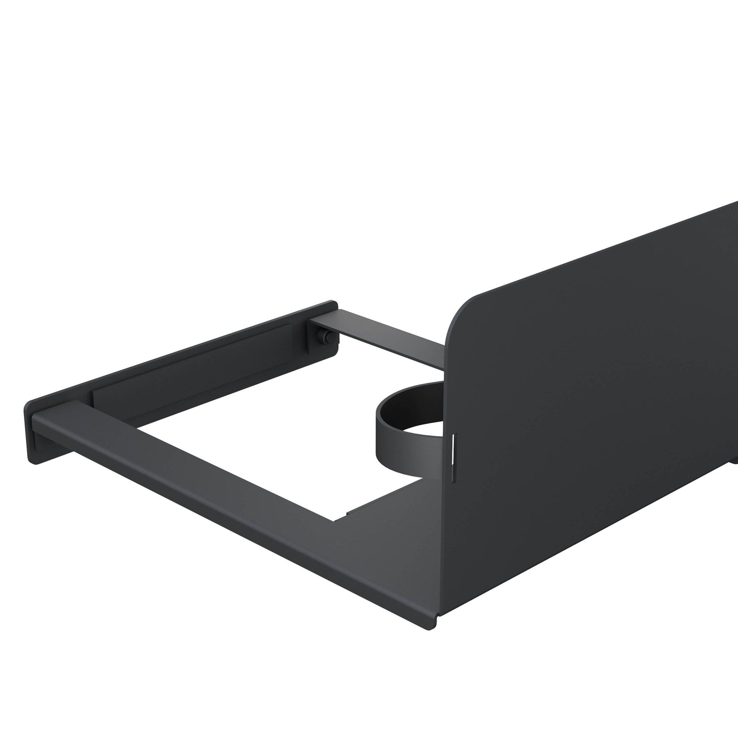 Dark Slate Gray Multibrackets Side Shelf Mediaholder Motorized Public Floorstands 160kg