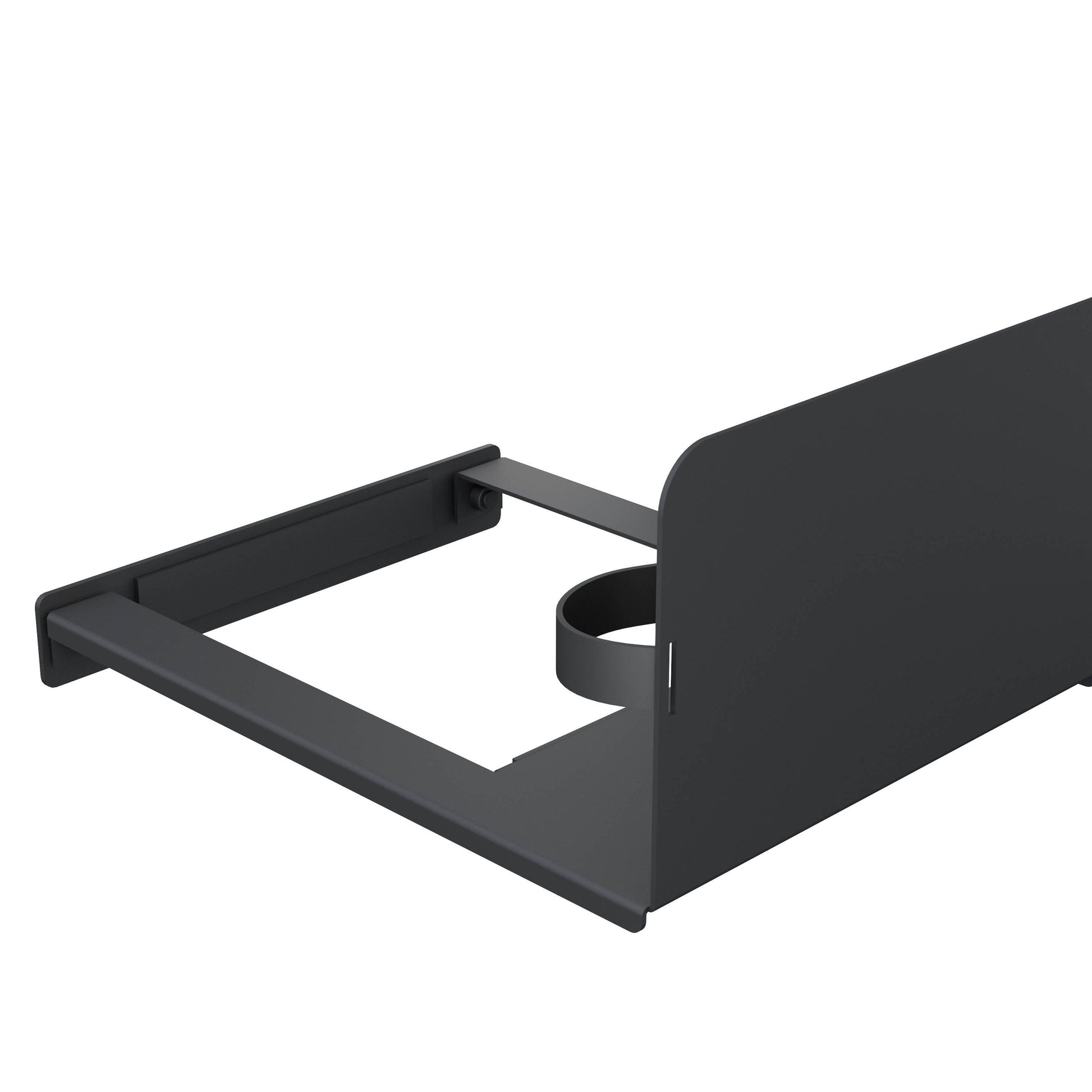 Dark Slate Gray Multibrackets Side Shelf Mediaholder Motorized Public Floorstands 160kg