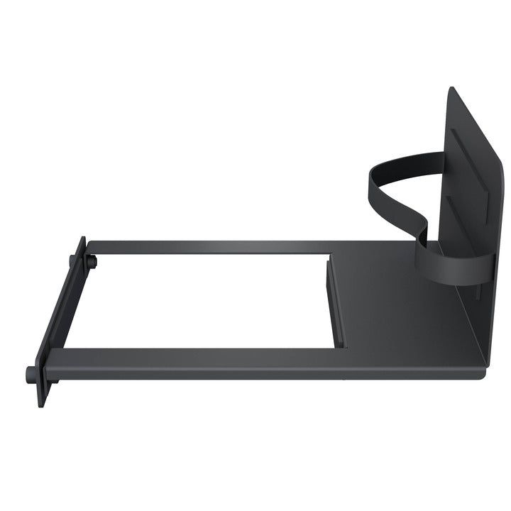Dark Slate Gray Multibrackets Side Shelf Mediaholder Motorized Public Floorstands 160kg