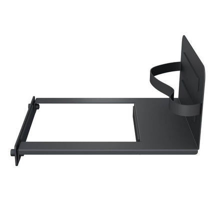 Dark Slate Gray Multibrackets Side Shelf Mediaholder Motorized Public Floorstands 160kg