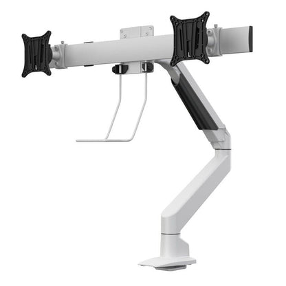 Gray Multibrackets M VESA 75 100 Duo Crossbar with handle White