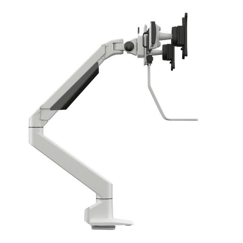 Gray Multibrackets M VESA 75 100 Duo Crossbar with handle White