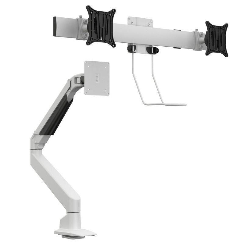 Light Gray Multibrackets M VESA 75 100 Duo Crossbar with handle White