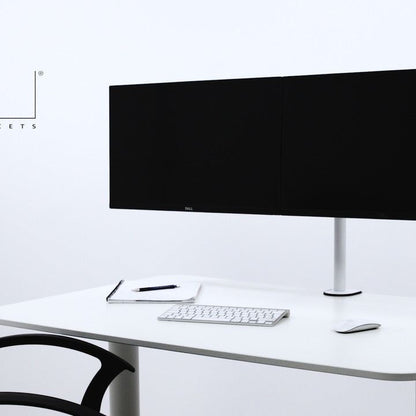 Lavender Multibrackets M VESA Deskmount Officeline Dual White