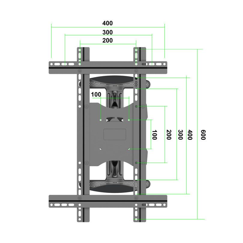 Slate Gray Multibrackets M VESA Extension Kit Full Motion 600x400