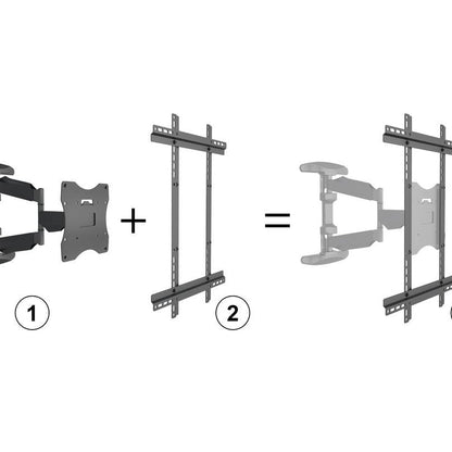 Slate Gray Multibrackets M VESA Extension Kit Full Motion 600x400