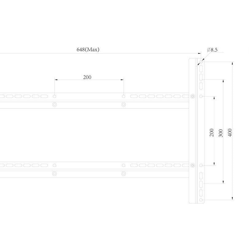 Lavender Multibrackets M VESA Extension Kit Full Motion 600x400