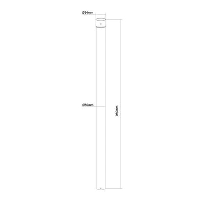 Light Gray Multibrackets M Projector Mount HD - Extension Poles 2x 950mm