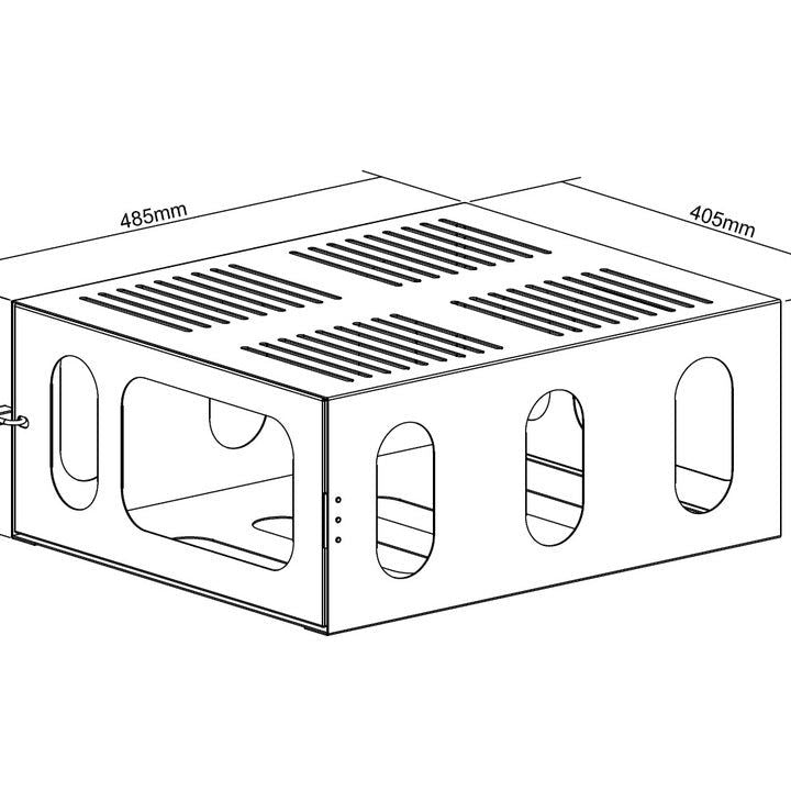 White Smoke Multibrackets M Projector Mount HD cage