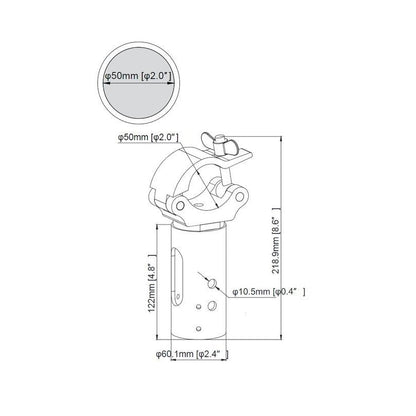 Light Gray Multibrackets M Pro Series - Truss Clamp