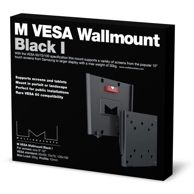 Black Multibrackets M VESA Wallmount I Black 50x50 75x75 100x100