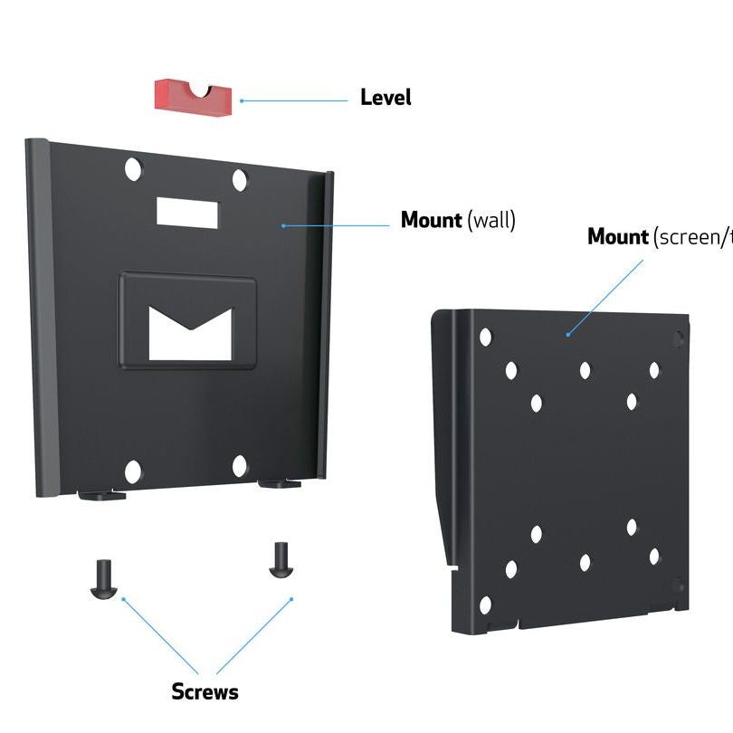 Dark Slate Gray Multibrackets M VESA Wallmount I Black 50x50 75x75 100x100