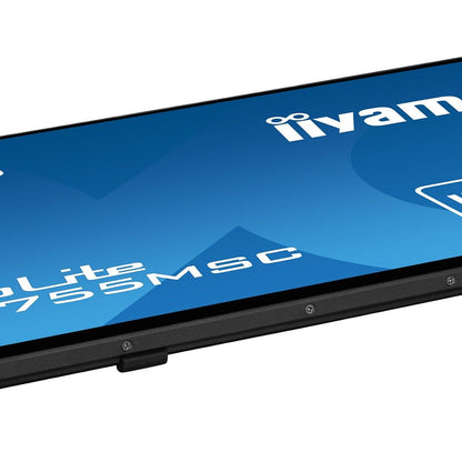 Dark Cyan iiyama ProLite T2755MSC-B1 computer monitor 68.6 cm (27") 1920 x 1080 pixels Full HD LED Touchscreen Tabletop Black