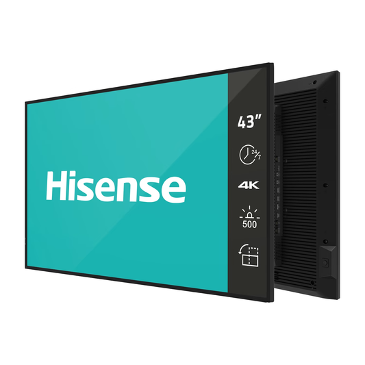 Light Sea Green Hisense 43DM66D 43" 4K UHD IPS 24/7 Digital Signage Display