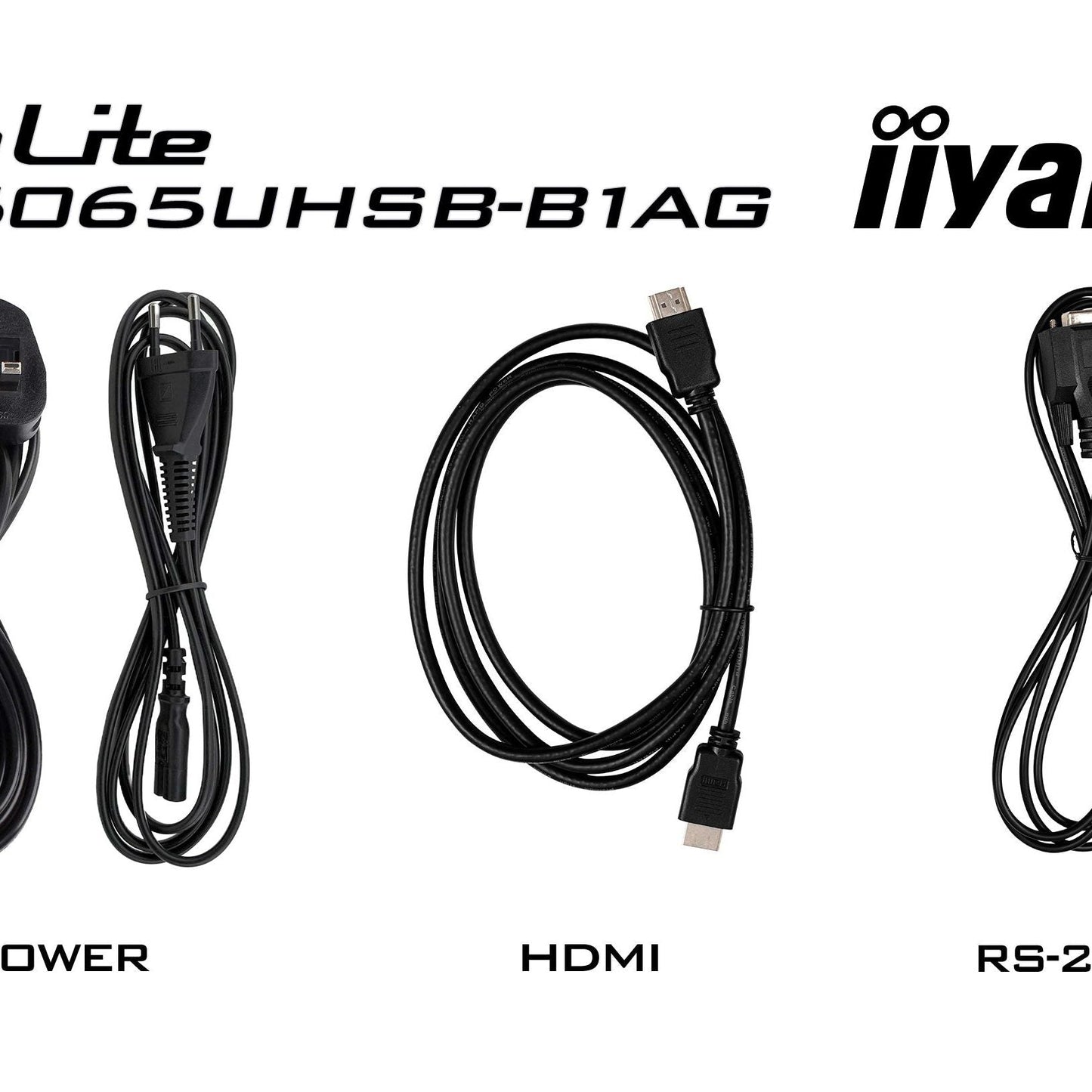 Black iiyama LH5065UHSB-B1AG Signage Display Digital signage flat panel 125.7 cm (49.5") LCD Wi-Fi 800 cd/m² 4K Ultra HD Black Built-in processor Android 11 24/7