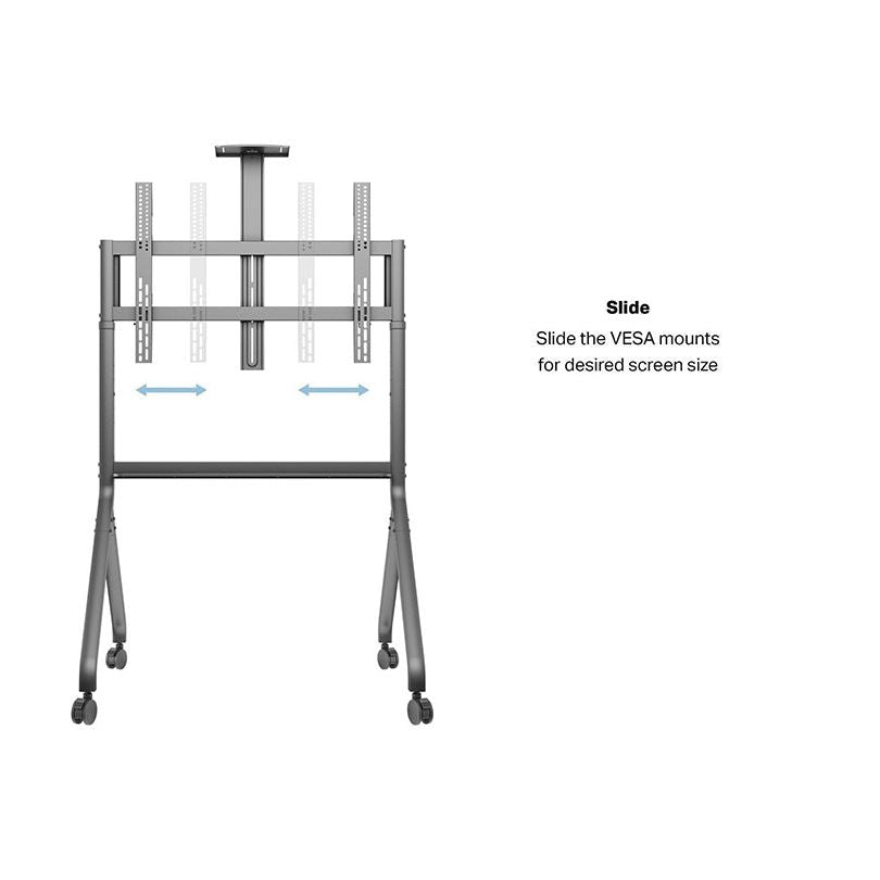 Light Slate Gray Multibrackets M Collaboration Floorstand 55”-86”