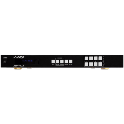 Light Gray Aurora Multimedia ASP-442A 4x4 HDMI 2.0A Matrix 4K60Hz UHD