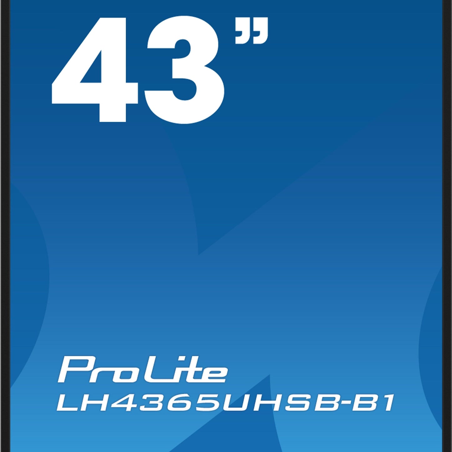 Dark Cyan iiyama LH4365UHSB-B1 Signage Display Kiosk design 108 cm (42.5") LED Wi-Fi 800 cd/m² 4K Ultra HD Black Built-in processor Android 11 24/7