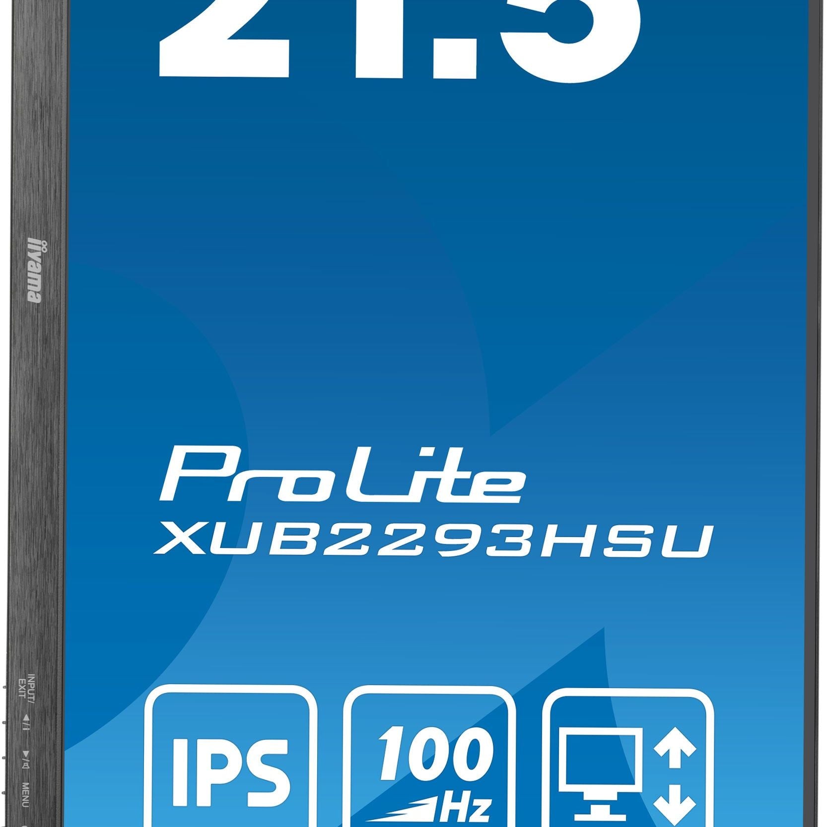 Dark Cyan iiyama ProLite XUB2293HSU-B6 24" 1920 x 1080 pixels Full HD LED IPS Display