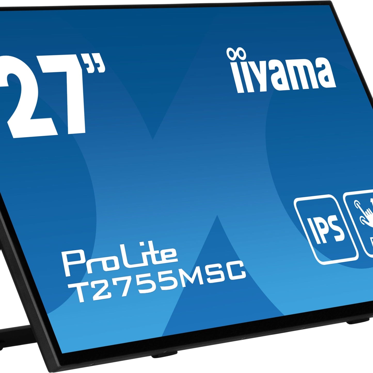 Dark Cyan iiyama ProLite T2755MSC-B1 computer monitor 68.6 cm (27") 1920 x 1080 pixels Full HD LED Touchscreen Tabletop Black