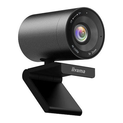 Dark Slate Gray iiyama UC-CAM10PRO-1 4K Webcam with Built in Microphone and 120 degree view with Auto Tracking
