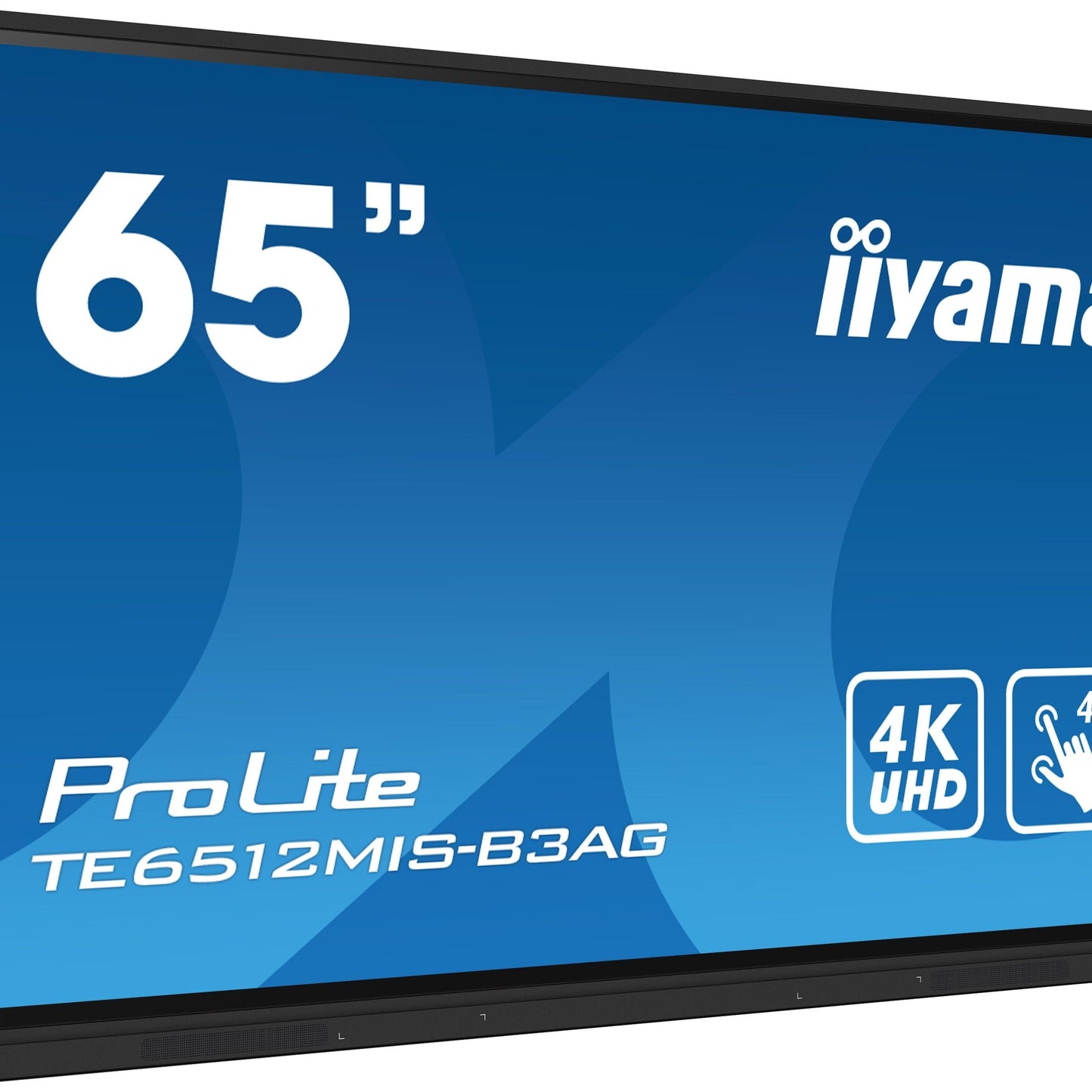 Dark Cyan iiyama TE6512MIS-B3AG Signage Display Kiosk design 165.1 cm (65") LCD Wi-Fi 400 cd/m² 4K Ultra HD Black Touchscreen Built-in processor Android 11 24/7