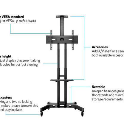 Dark Slate Gray Multibrackets M Public Floorstand Shelf Basic 150
