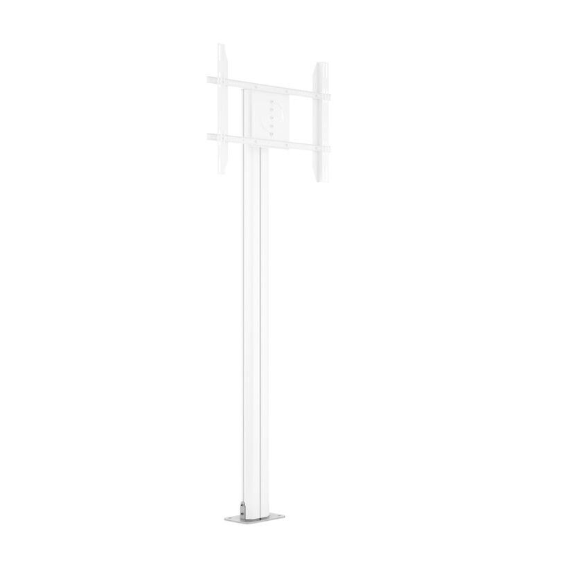 White Smoke Multibrackets M Public Display Floormount Fixed Base Silver