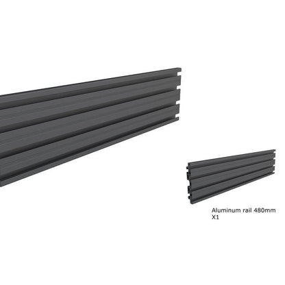 Dark Slate Gray Multibrackets M Pro Series - Single Screen Rail 48cm Black