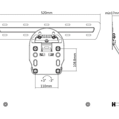 Light Gray Multibrackets M QLED Wallmount Series 7/8/9