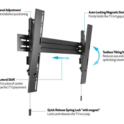 Dark Slate Gray Multibrackets M VESA Wallmount Super Slim Tilt 600 MAX