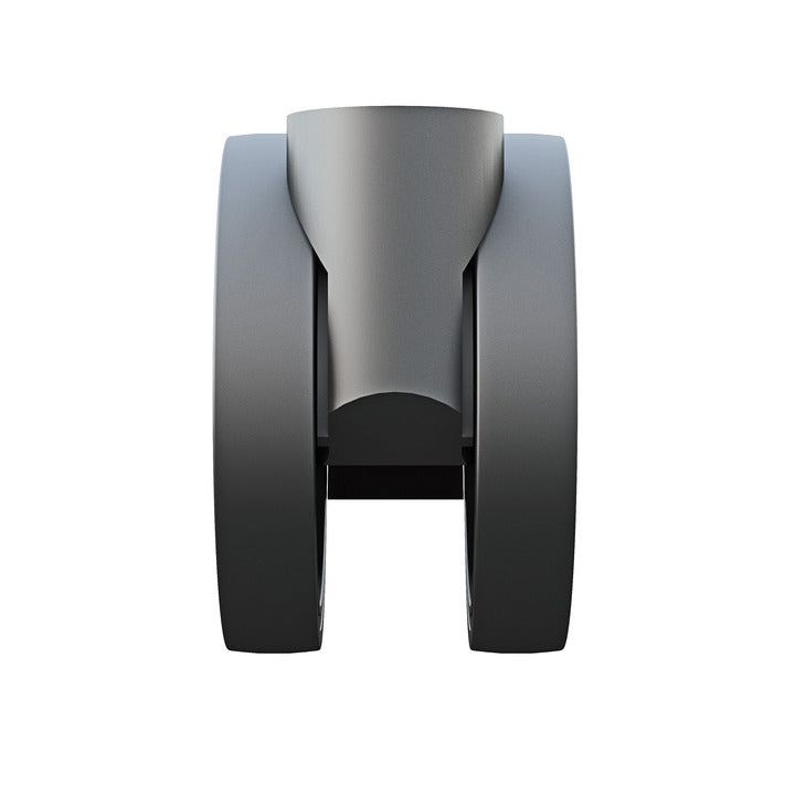 Dim Gray Multibrackets Tente Wheelpack 100mm for M Motorized Public Floorstand 160kg