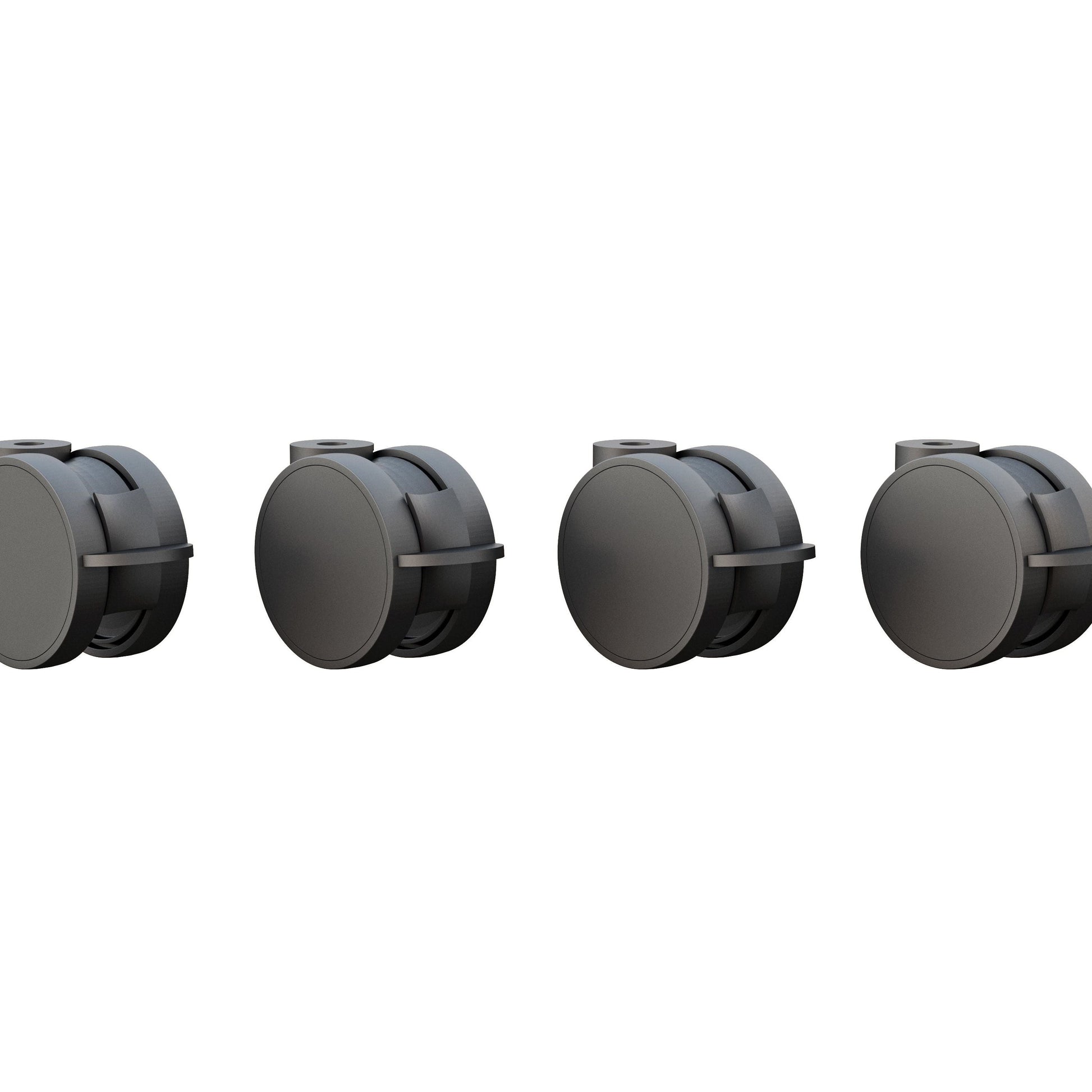 Dark Slate Gray Multibrackets Tente Wheelpack 100mm for M Motorized Public Floorstand 160kg