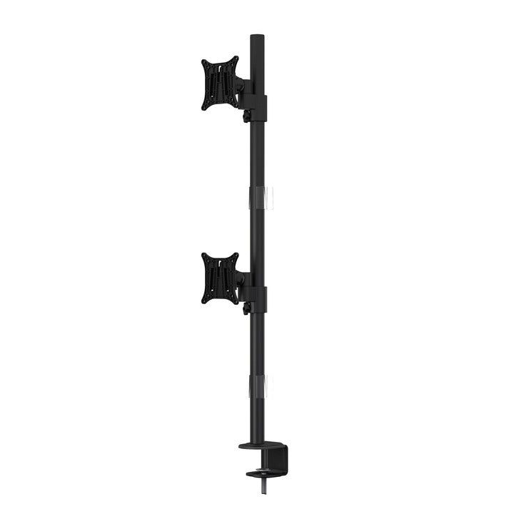Gray Multibrackets M VESA Deskmount Officeline Dual Vertical Black