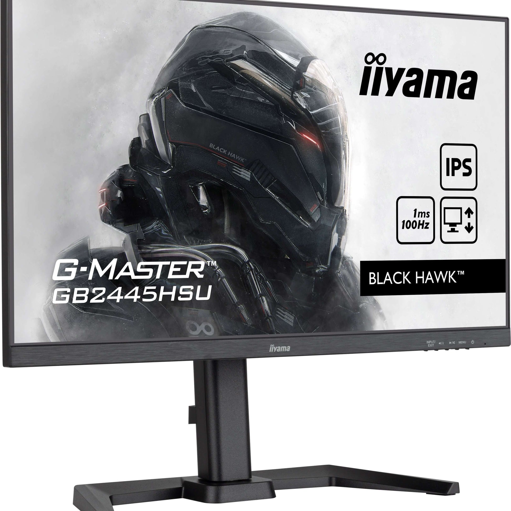 Light Gray iiyama G-MASTER GB2445HSU-B2 LED display 60.5 cm (23.8") 1920 x 1080 pixels Full HD Black