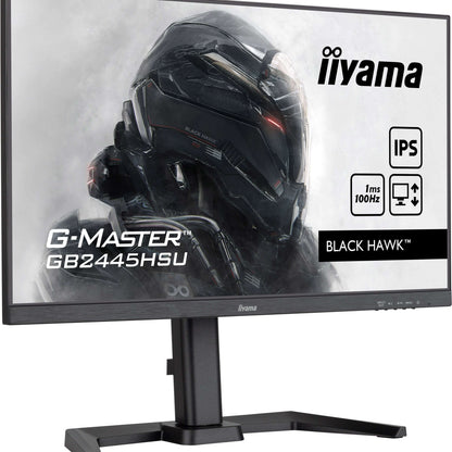 Light Gray iiyama G-MASTER GB2445HSU-B2 LED display 60.5 cm (23.8") 1920 x 1080 pixels Full HD Black