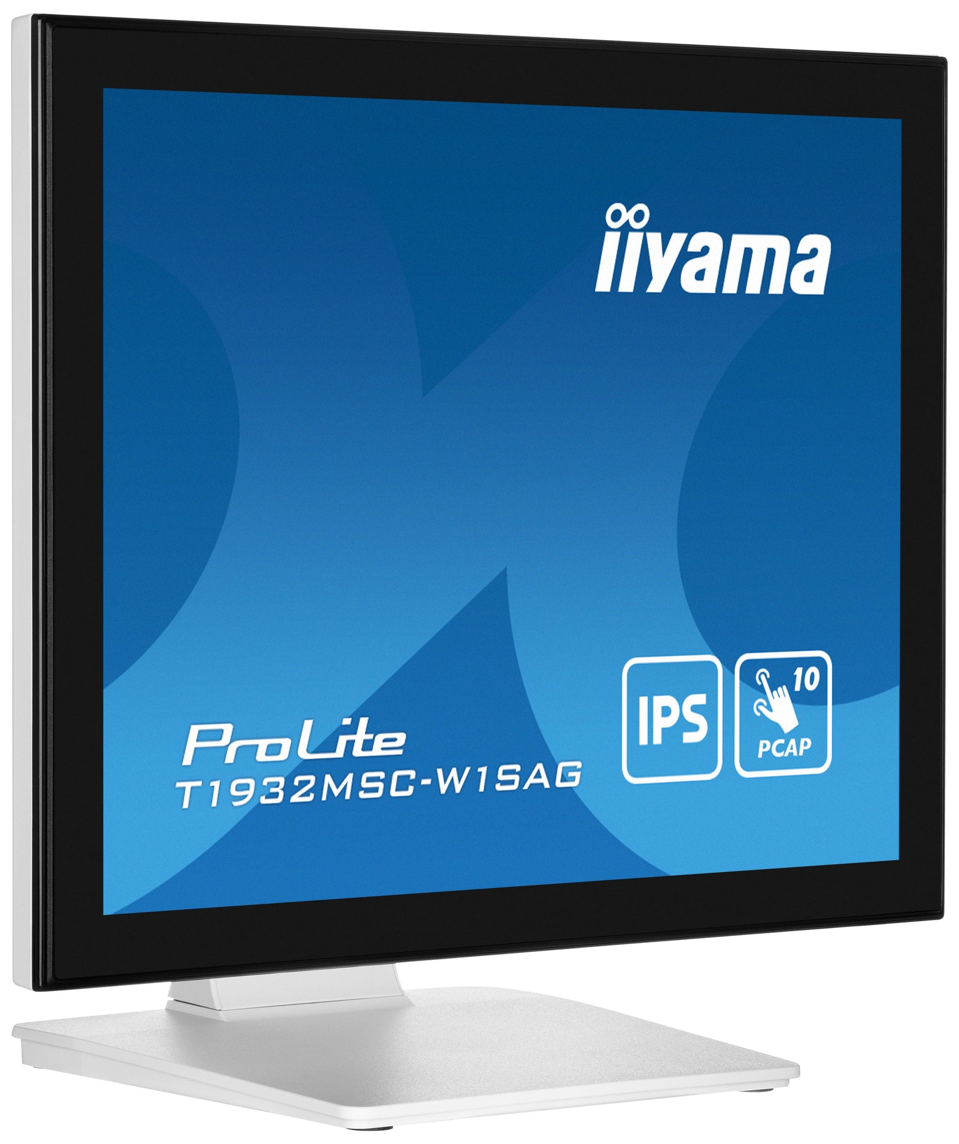 Dark Cyan iiyama ProLite T1932MSC-W1SAG 19" 10pt Capactive IP Touchscreen in White