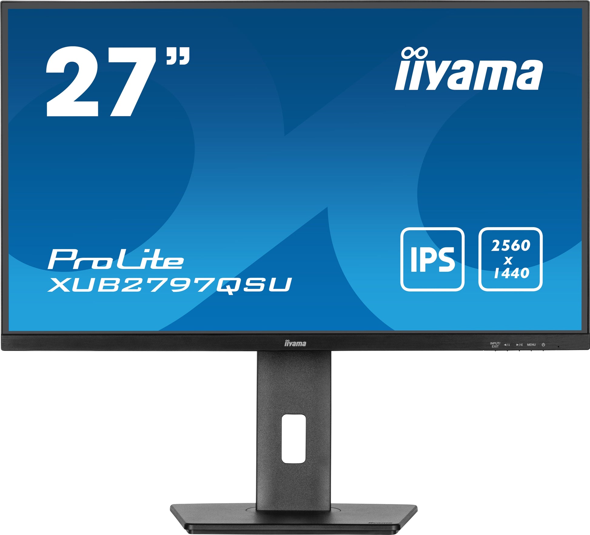Dark Cyan iiyama ProLite XUB2797QSU-B1 computer monitor 61 cm (24") 2560 x 1440 pixels Wide Quad HD LED Black