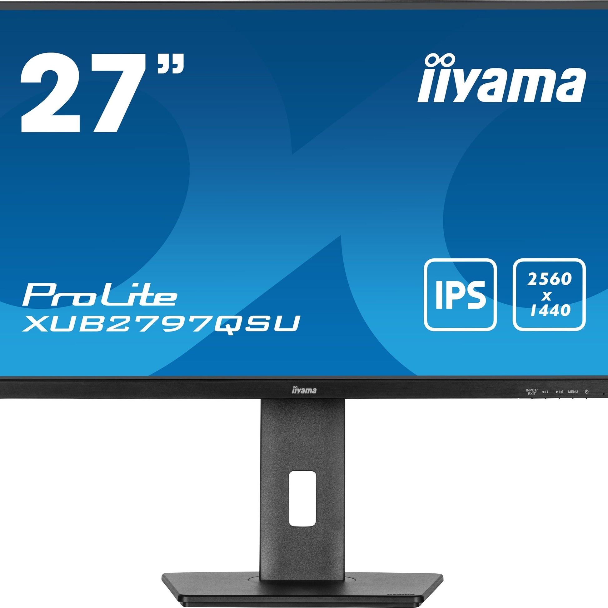 Dark Cyan iiyama ProLite XUB2797QSU-B2 computer monitor 68.6 cm (27") 2560 x 1440 pixels 4K Ultra HD LED Black