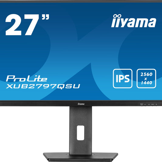 Dark Cyan iiyama ProLite XUB2797QSU-B2 computer monitor 68.6 cm (27") 2560 x 1440 pixels 4K Ultra HD LED Black